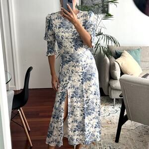 Reformation Carolena midi dress pompadour floral size 6